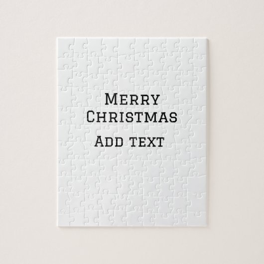 メリークリスマスシンプルのミニマル文字の追加 ジグソーパズル (縦)