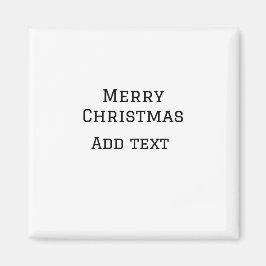 メリークリスマスシンプルのミニマル文字の追加 マグネット