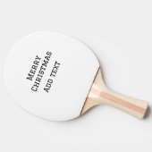 メリークリスマスシンプルのミニマル文字の追加 卓球ラケット (横)