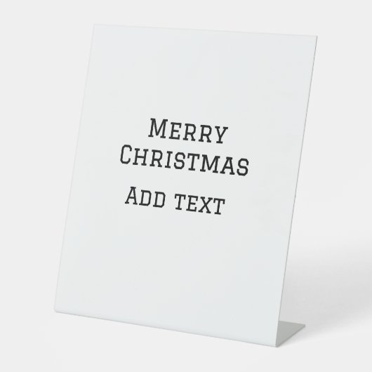 メリークリスマスシンプルのミニマル文字の追加 台座サイン (正面)