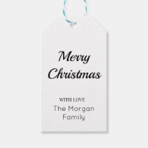 メリークリスマスシンプルギフトミニマルラベル