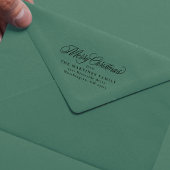 メリークリスマスシンプルクラシックの休日の住所 セルフインキングスタンプ