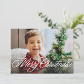 メリークリスマスシンプルクラシックスクリプト2枚の写真 シーズンカード (スタンド正面)