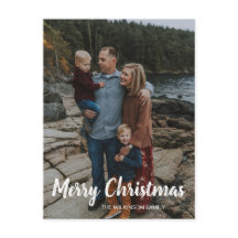 メリークリスマスシンプルクラシック家族の写真