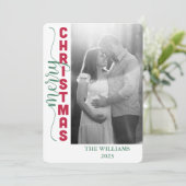 メリークリスマスシンプルクリスマスカード シーズンカード (スタンド正面)