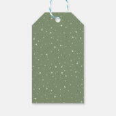 メリークリスマスシンプルグリーンエレガントフェスティバル ギフトタグ (裏面)
