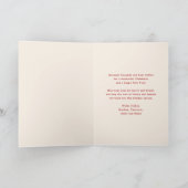 メリークリスマスシンプルコケモダンットボウ写真 シーズンカード (内部)