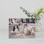 メリークリスマスシンプルフォトフォイル休日はがき 箔シーズンポストカード (立ち正面)