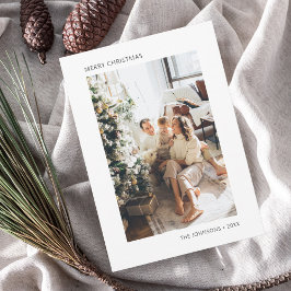 メリークリスマスシンプルフォトホリデーカード シーズンカード