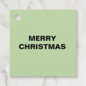 メリークリスマスシンプルラベル フェイバータグ (正面)