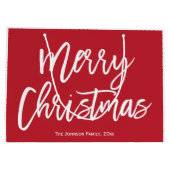 メリークリスマスシンプル抱き枕 ラージペーパーバッグ (裏面)