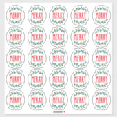 「メリークリスマスシーカー」 シール (シート)