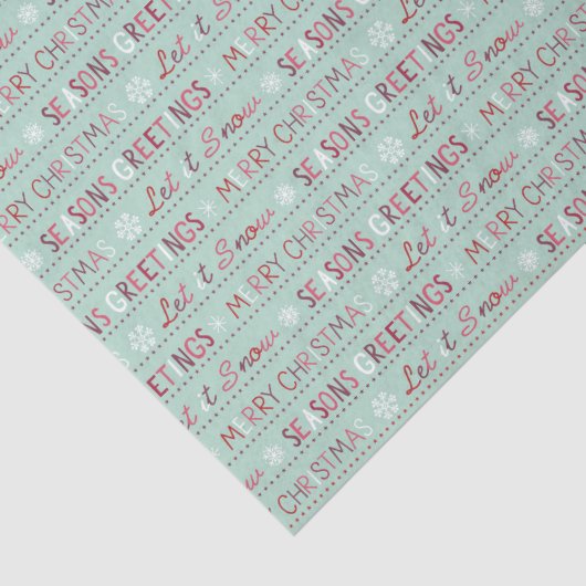 メリークリスマスシーズンのご挨拶で雪が降る 薄葉紙 (詳細)