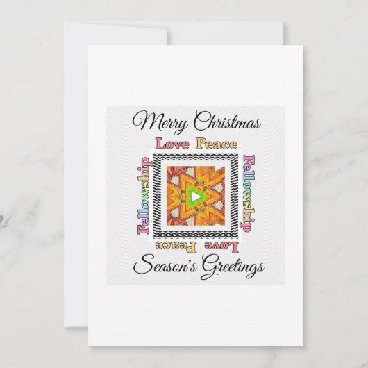 メリークリスマスシーズンのご挨拶 シーズンカード (正面)