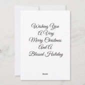 メリークリスマスシーズンのご挨拶 シーズンカード (裏面)