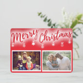 メリークリスマスシーズンのグリーティングカード2枚 (スタンド正面)