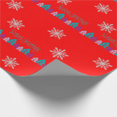 メリークリスマスシーズンのグリーティングラッピング紙 ラッピングペーパー (角)