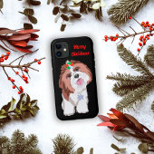 メリークリスマスシーズー(犬)ズウィズスノーフレーク Case-Mate iPhoneケース