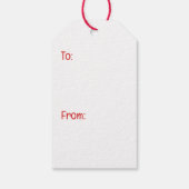 メリークリスマスシーズー（犬）Tzuサンタドッグ ギフトタグ (裏面)