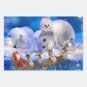 メリークリスマスシーツラッピング紙 ラッピングペーパーシート (正面2)