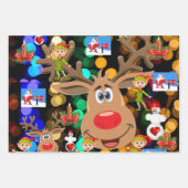 メリークリスマスシーツラッピング紙 ラッピングペーパーシート (正面)
