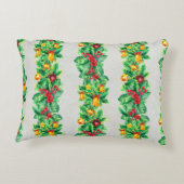 メリークリスマスシームレスパターンとガーランド。和和 アクセントクッション (裏面)