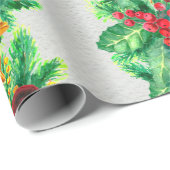 メリークリスマスシームレスパターンとガーランド。和和 ラッピングペーパー (ロールコーナー)