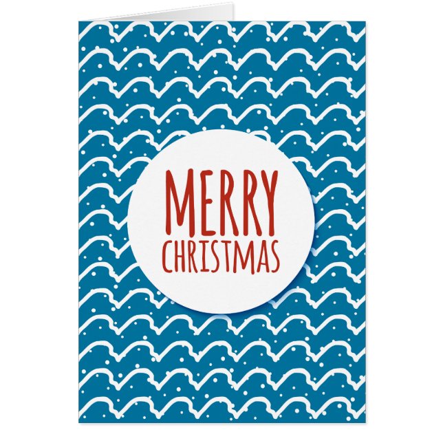 メリークリスマスシームレスパターンブルーテクスチャ (正面)