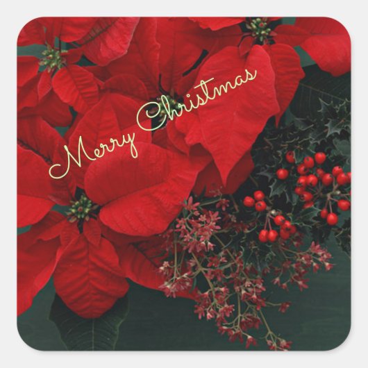 メリークリスマスシール スクエアシール (正面)