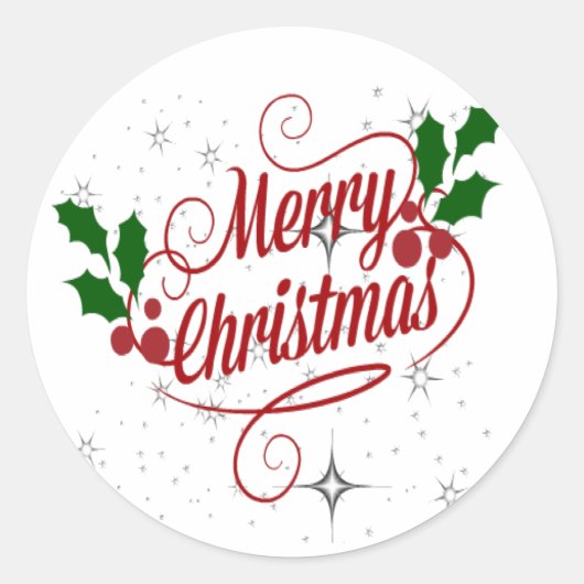 メリークリスマスシール ラウンドシール (正面)