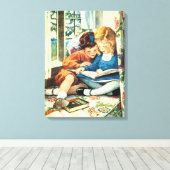 メリークリスマスジェシウィルコックススミスイラストレーション キャンバスプリント (インサイチュ (ウッドフロア))