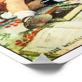 メリークリスマスジェシカウィルコックススミスイラストレーション ポスター (角)