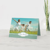 メリークリスマスジグザグパターン シーズンカード (正面)