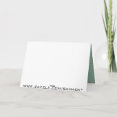 メリークリスマスジグザグパターン シーズンカード (裏面)