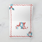 メリークリスマスジョイアニマルメドレーヴィンテージモダン シーズンカード (内部)