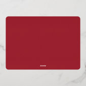 メリークリスマスジョイリースフォトカード 箔シーズンカード (裏面)