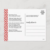 メリークリスマスジョイ - 1枚の写真とホリデーグリーティング シーズンポストカード (裏面)