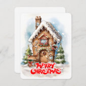 メリークリスマスジンガーハウスデザイン シーズンカード (正面/裏面)