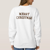 メリークリスマスジンジャーブレッドケーキホリデイベーキング スウェットシャツ (裏面)