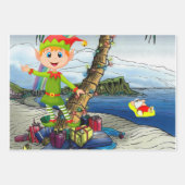 メリークリスマスジンジャーブレッドシートラッピング紙 ラッピングペーパーシート (正面)