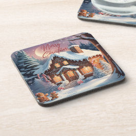 メリークリスマスジンジャーブレッドハウスホリデー コースター