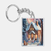 メリークリスマスジンジャーブレッドハウス キーホルダー (正面左)