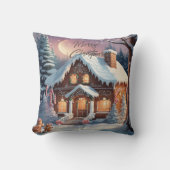 メリークリスマスジンジャーブレッドハウス クッション (正面)