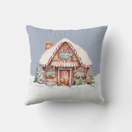 メリークリスマスジンジャーブレッドハウス クッション (裏面)