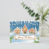 メリークリスマスジンジャーブレッドハウス シーズンポストカード (スタンド正面)