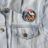 メリークリスマスジンジャーブレッドハウス 缶バッジ (インサイチュ)