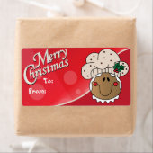 メリークリスマスジンジャーブレッドマンギフトラベル ラベル (インサイチュ)