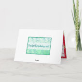 メリークリスマスジンジャーブレッドマンホリデーレシピ カード (裏面)