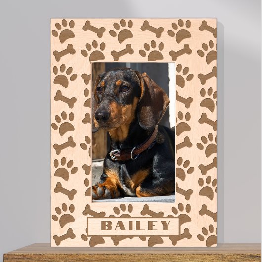 メリークリスマスジンジャーブレッドマン家族写真 レーザー彫刻フレーム