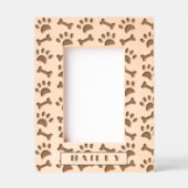 メリークリスマスジンジャーブレッドマン家族写真 レーザー彫刻フレーム (正面)